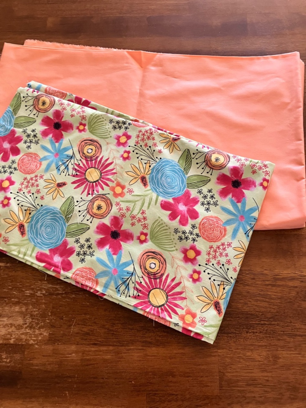 Two Coordinating Fabrics for Sewing Projects